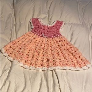 Handmade Crochet Toddler Dress